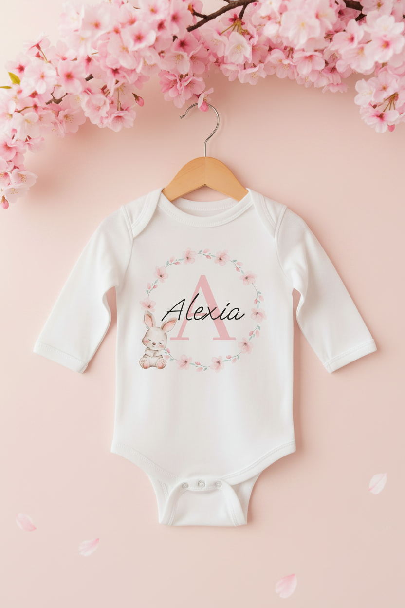 Personalised Babygrow Initial & Name