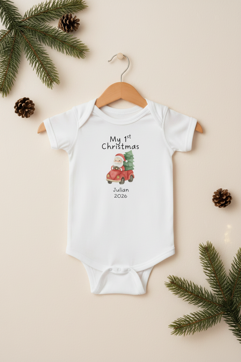 My 1st Christmas Baby Personalized Babygrow