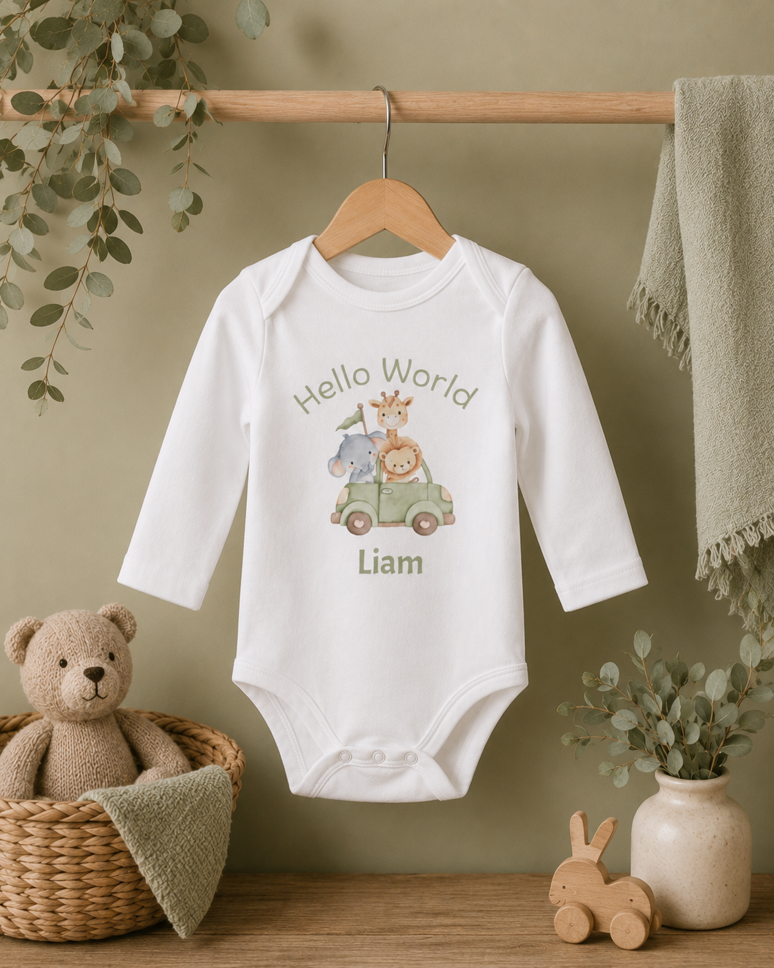 Hello World Baby Baby Onesie peronalised