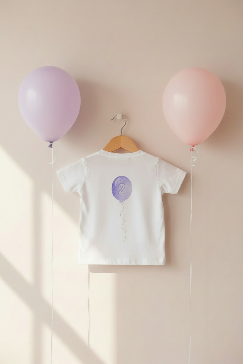 Unicorn 2nd Birthday Baby T-Shirt – Personalized “2 Years of Magic” Name Tee