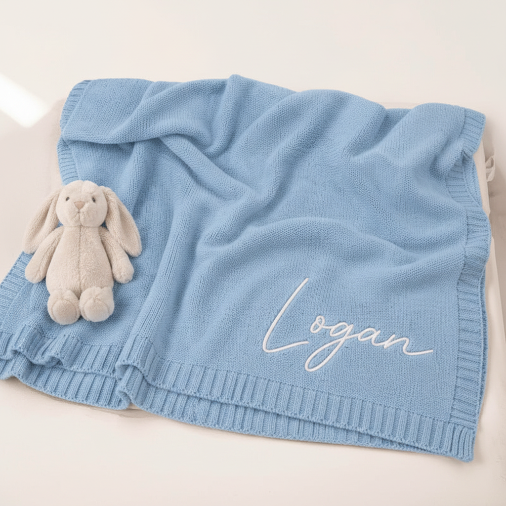 Personalised Knitted Blanket