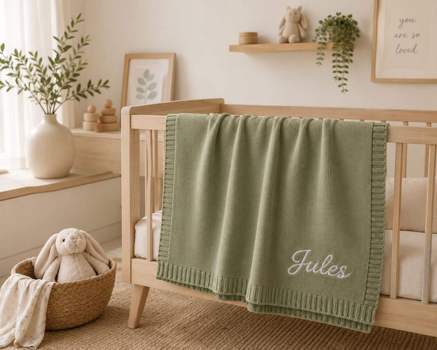 Personalised Knitted Blanket