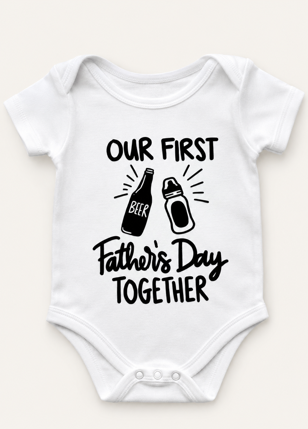 Our First Fathers Day Together babygrow