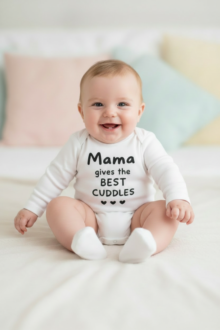 Mama Gives The Best Cuddles Babygrow